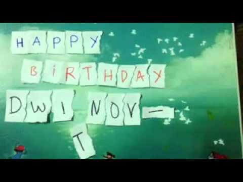 stop motion Happy birthday (By:hamzah Farouq)