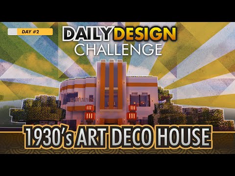 Minecraft Daily Design Challenge: Day 2 [1930's Art Deco House]