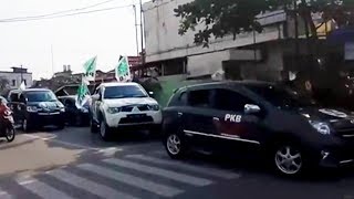 Partai Politik Peserta Pemilu Lakukan Pawai Keliling Kota Tanjung, Ini Tujuannya