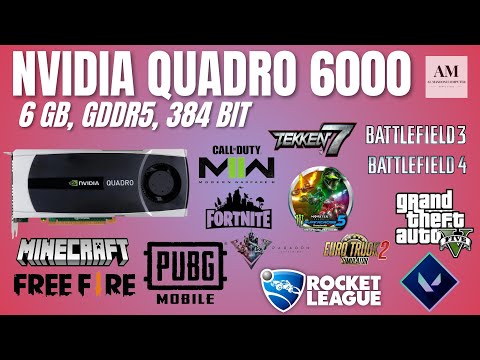 NVIDIA QUADRO 6000 [ 6GB, GDDR5, 384BIT ] [ GAMEPLAY2023, BENCHMARK ]
