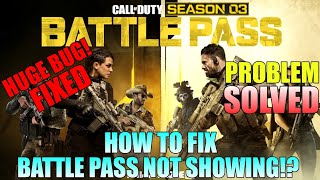 How to Fix Season 3 Battle Pass Bug MW2 Battle Pass Not Showing| How to Fix Season 3 Battle Pass MW2
