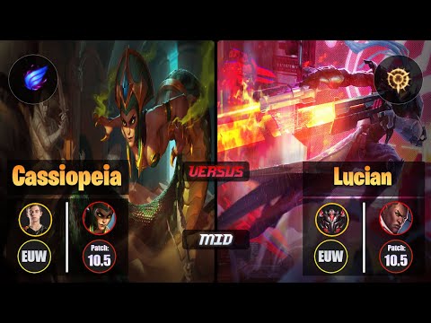 Caps CASSIOPEIA (Mid) [Phase Rush] VS LUCIAN - Grandmaster EUW Patch 10.5