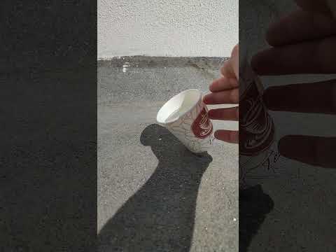 A cup of water falling, ( day 1 )