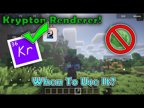 New Renderer Better Than Mobile Glues?! Krypton Wrapper Renderer | Works With Shaders?