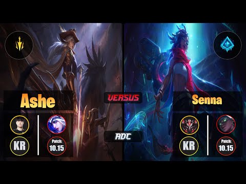 Tempt ASHE (ADC) [Lethal Tempo] VS SENNA - Grandmaster KR Patch 10.15