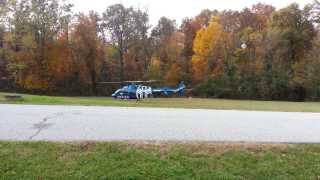 preview picture of video 'St. Mary's Airflight Helicopter Landing at InkySar.'