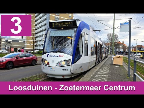 HTM RandstadRail 3: Den Haag Loosduinen - Zoetermeer Centrum-West | HTM 4027 | 2025