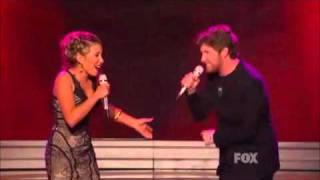 Haley Reinhart &amp; Casey Abrams - Moaning - American Idol Top 8 Results Show - 4/14/2011