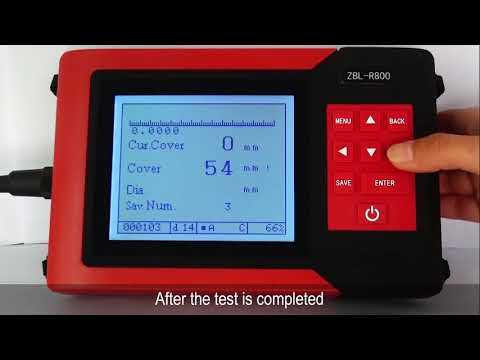 Zbl R630a Concrete Rebar Locator