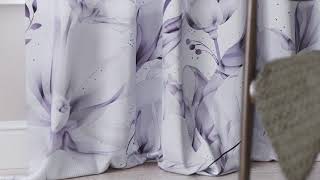 Комплект штор «Бринвет (бело-фиолетовый)» — видео о товаре