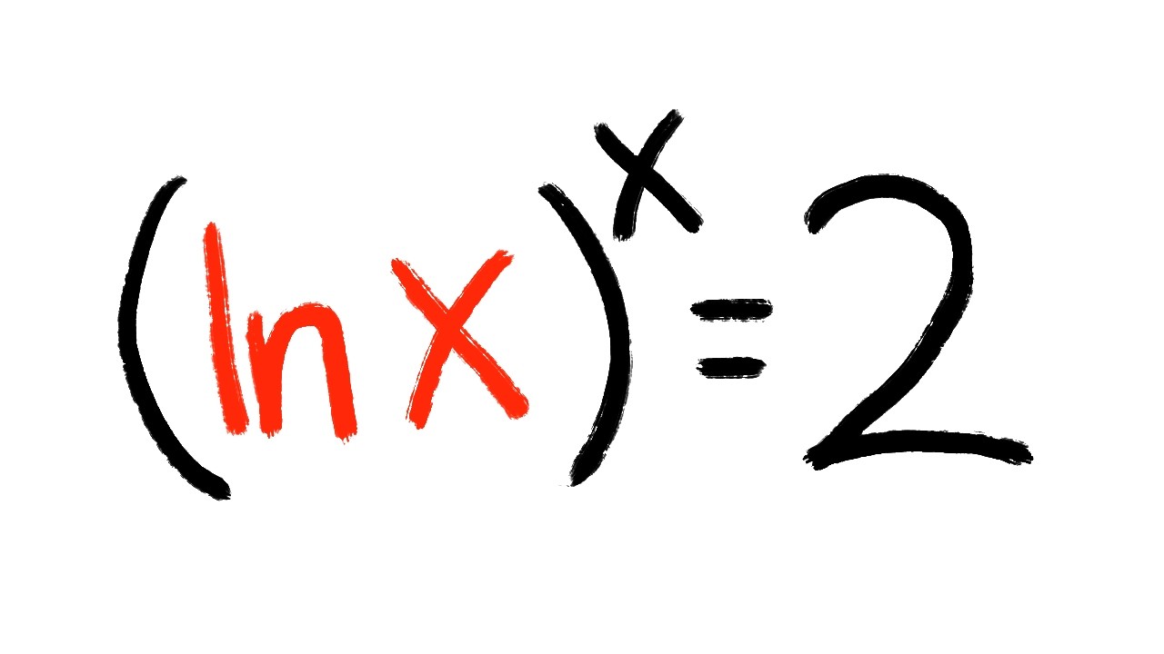 When (ln(x))^x = 2 has NO closed-form solution...