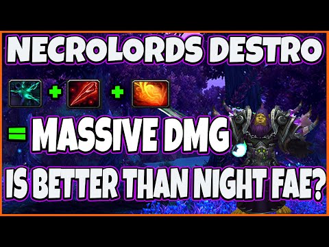 is Necrolords Destro Warlock better than Night Fae? - 9.1.5 Warlock Changes and Buffs Ranked Arenas!