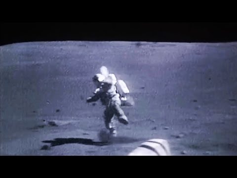 Astronauts falling on the Moon, NASA Apollo Mission Landed on the Lunar Surface Video