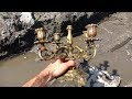 Found Huge Candlestick On Rubbish Field While Searching Treasure Metal Detecting Relic Hunting
