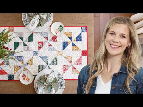How to Make a Pinwheel Charms Table Runner - Free Project Tutorial