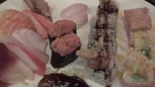 preview picture of video 'All You Can Eat Sushi Sahimi Teriyaki and More At Sushi Village in Westwood, NJ Yummy'