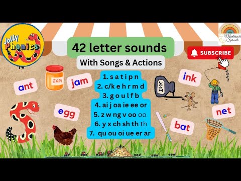 Jolly Phonics 42 Letter Sounds with Actions and Songs | Alphabet Songs | Master Reading early
