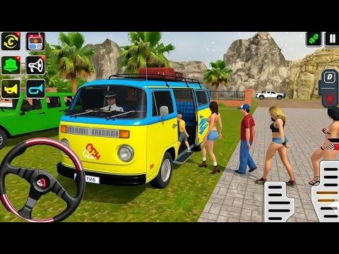 Van Offroad Driving Simulator - Mobile Minibus Hill Drive 3D - Android GamePlay