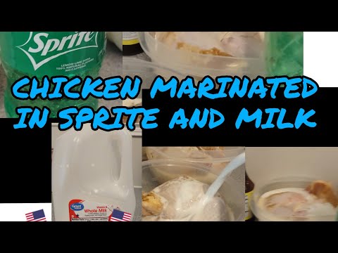 Chicken recipe marinated in sprite and milk with Knorr liquid seasoning