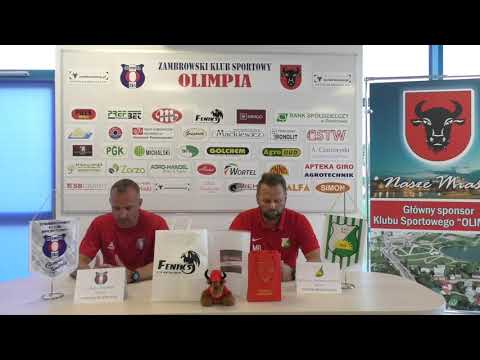Konferencja pomeczowa: Olimpia Zambrów - Świt Nowy Dwór Mazowiecki