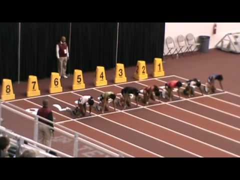 2011 Texas A&M Indoor Open - 60m Dash - Finals Girls - Heat 1.wmv