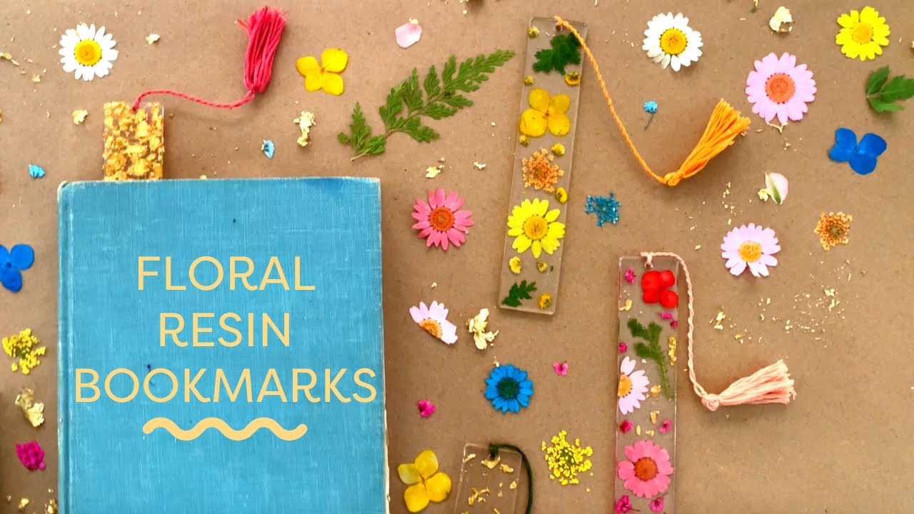 DIY Bookmarks With Resin + Pressed Flowers