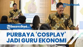 Mendadak Purbaya 'Cosplay' Jadi Guru Ekonomi saat di SMAN 3 Jakarta, Menkeu Kenalkan APBN ke Siswa