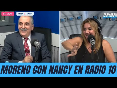 Guillermo Moreno con Nancy Pazos en "El amor es más fuerte" Por Radio 10 - 25/4/24