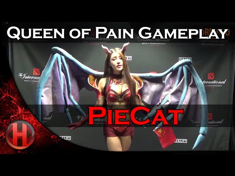PieCat 7000+ MMR Queen of Pain Gameplay Dota 2