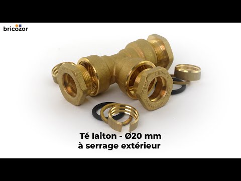 Té laiton à serrage extérieur SFERACO