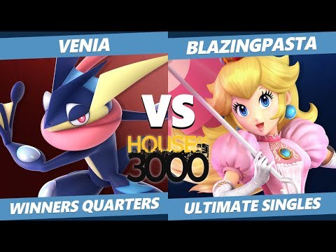 Smash Ultimate Tournament - Venia (Greninja) Vs. BlazingPasta (Peach) SSBU Xeno 172 Winners Quarters