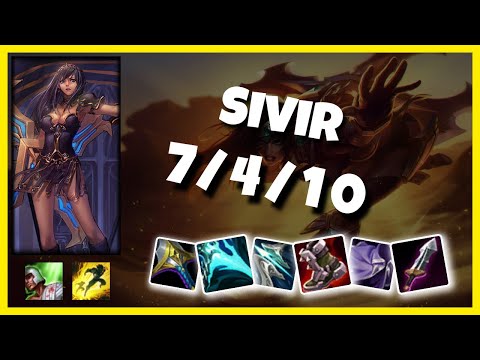 Sivir 11.4 Gameplay Challenger Replay Bot Lane - S11 (7/4/10) - NA