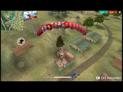 Jugando a free fire por primera vez