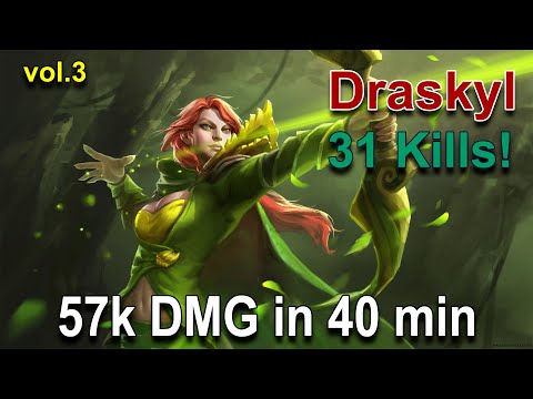 Draskyl │ Windranger │ 57k Hero Damage in 40 minutes │ 31 Kills