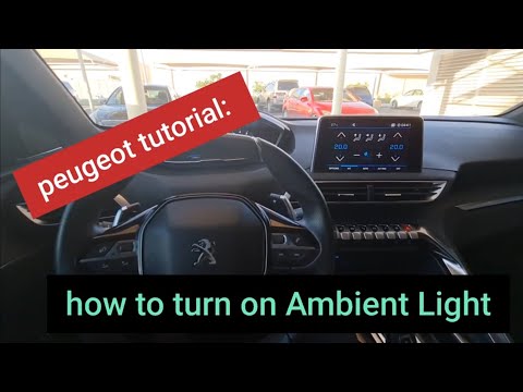 How to turn on Ambient Light even during daytime  | Peugeot 5008 GTline