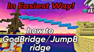 How To Godbridge/Jumpbridge but in Easiest Way! not clickbait Blockman Go