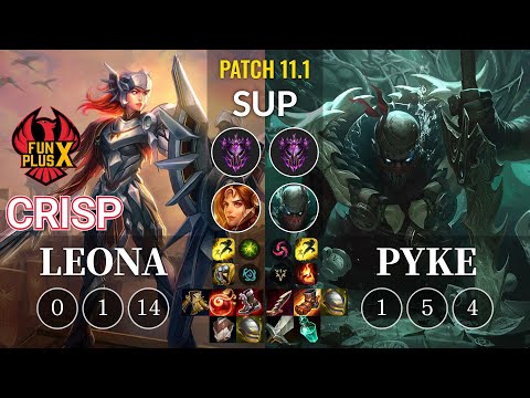 FPX Crisp Leona vs Pyke Sup - KR Patch 11.1