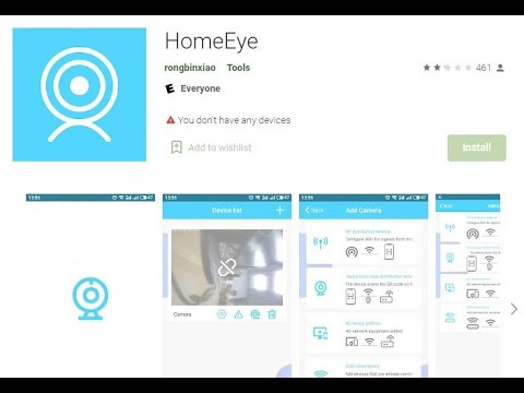 Configuration of a Spy camera for online Video Streaming with HomeEye app