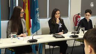 Su Majestad la Reina, Presidenta de Honor de UNICEF España, ha mantenido una reunión de trabajo con el Patronato y con los jóvenes del Consejo Asesor 