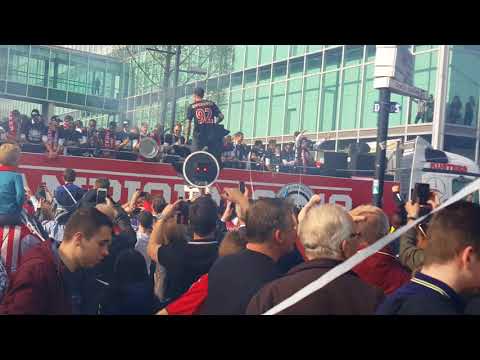 PSV Kampioen 2018. Rondrit door de stad (18 september plein) 16 april 2018