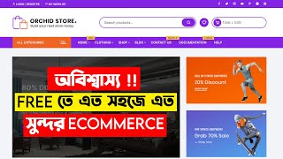 eCommerce Website WordPress Tutorial Bangla 2021 FREE How TO Make an eCommerce Website StoreHEDTouch