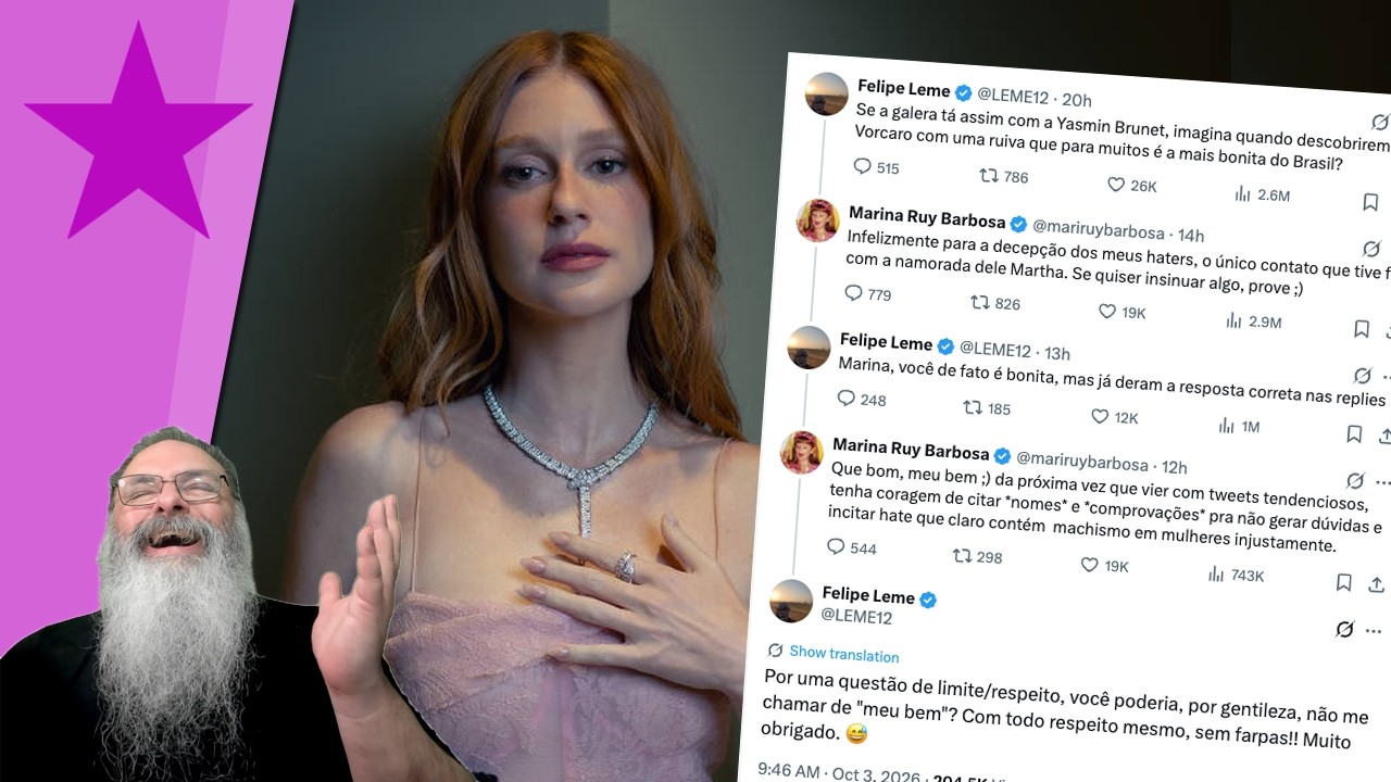 MARINA RUY BARBOSA veste a CARAPUÇA e RESPONDE a POST no X se envolvendo no CASO VORCARO