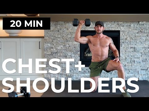 PUSH DAY WORKOUT | 20 Min Chest & Shoulder Dumbbell Workout