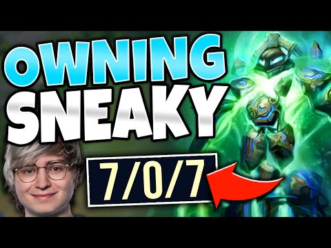 #1 XERATH WORLD DESTROYS C9 SNEAKY! LEGIT PERFECT GAME! - League of Legends