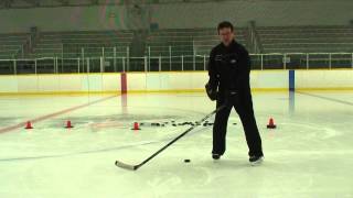How to teach hockey stick handling.