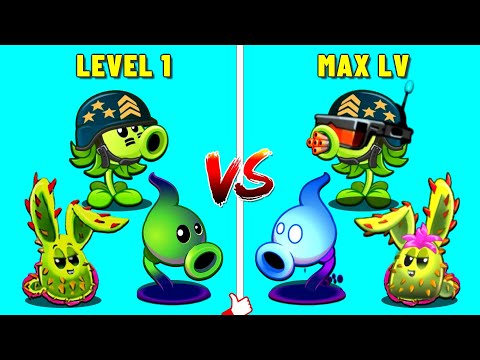 PvZ2 Discovey - Every New Plant Level1 vs Level Max vs Max Mastery (V10.3.1)