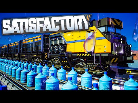 Creating a WATER BOTTLE loop for my MEGABASE!!! in Satisfactory Update 7 -  Part 11