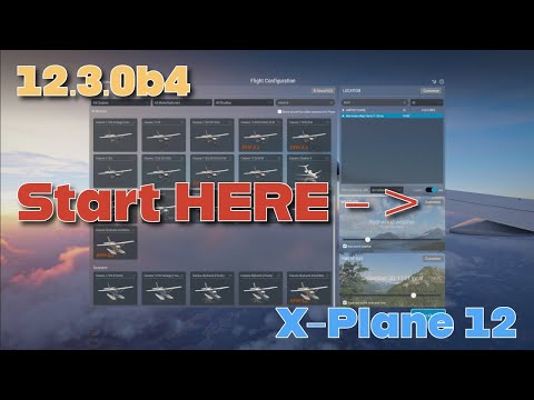 X-Plane 12 Flight Planning: Aircraft, Starts & Weather
