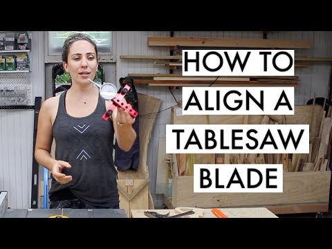 How to Align your Table Saw Blade // Woodshop Tips