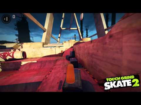 Touchgrind Skate 2: The Docks Challenges - jump on all three port-a-potties
